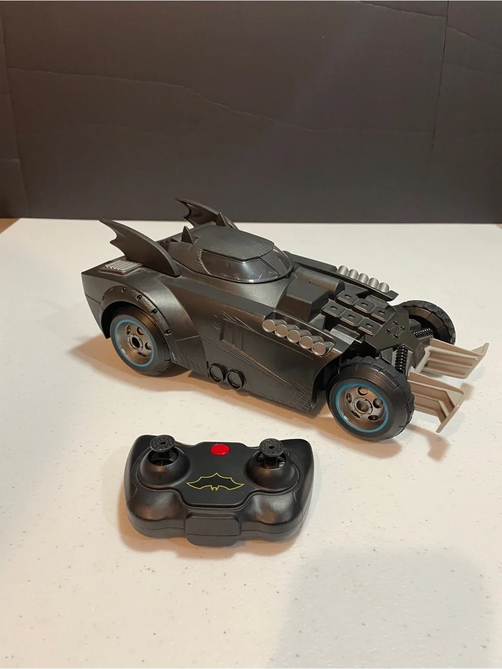 Black Bat-Inspired Push Car for Kids - Toy Vehicle